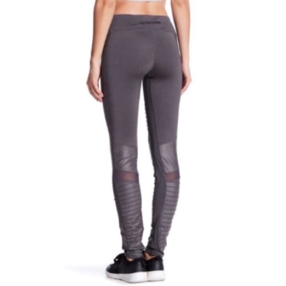 Electric Yoga Charcoal Motorcycle Yoga Leggings - Picture 2 of 6